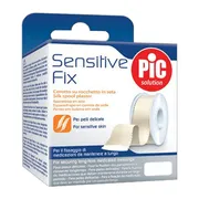 PiC Sensitive Fix, plaster jedwabny, delikatny, 2,5 cm x 5 m, 1 szt.