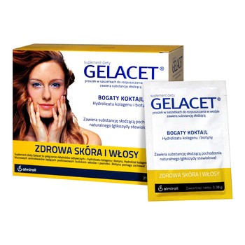 Gelacet, saszetki z proszkiem do rozpuszczenia, 21 szt.
