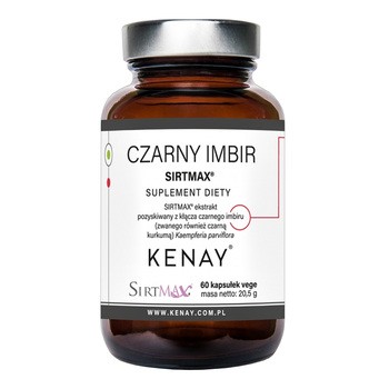 KENAY Czarny Imbir Sirtmax, kapsułki, 60 szt.