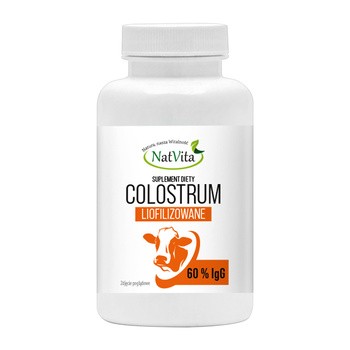 Colostrum liofilizowane 60% IgG, proszek, 50 g