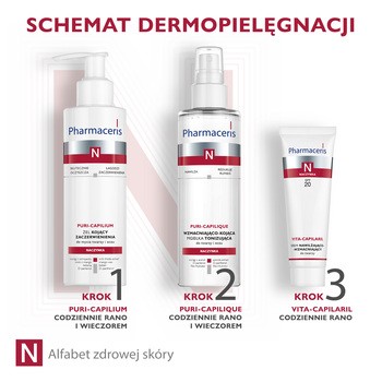 Pharmaceris N Vita-Capilaril, krem nawilżająco-wzmacniający, SPF 20, 50 ml
