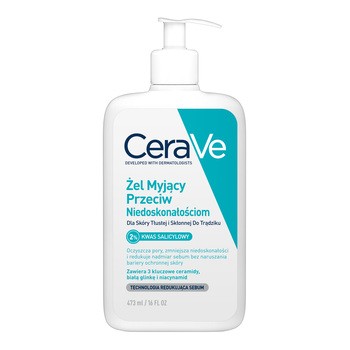 CeraVe, żel myjący przeciw niedoskonałościom, 473 ml