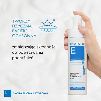 Emotopic, nawilżający balsam w piance do ciała, 200 ml