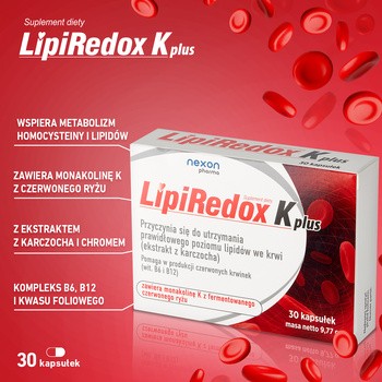 Nexon Pharma LipiRedox K plus, kapsułki, 30 szt.