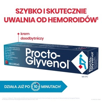 Procto-Glyvenol, (50 mg + 20 mg)/g, krem doodbytniczy, 30 g