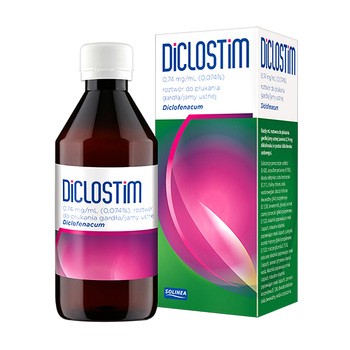 Diclostim, 0,74 mg/ml, roztwór do płukania jamy ustnej i gardła, 150 ml