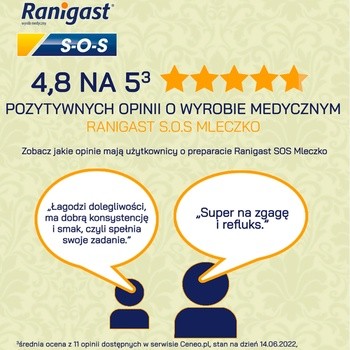 Ranigast S-O-S Mleczko, zawiesina doustna, 200 ml
