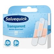 Salvequick Transparent, plastry transparentne, miks, 20 szt.
