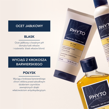 Phyto Blond, odżywka wzmacniająca do włosów blond, 175 ml