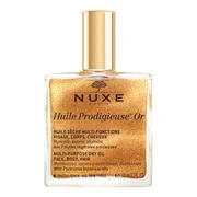 Nuxe Huile Prodigieuse OR, suchy olejek ze złotymi drobinkami do twarzy, ciała i włosów, 100 ml