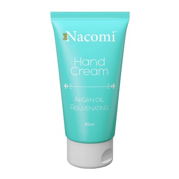 Nacomi, naturalny krem do rąk, arganowy, odmłodzenie, 85 ml