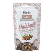 Brit Care Cat Snack Hairball, przysmak dla kotów przeciw tworzeniu się kul włosowych, 50 g