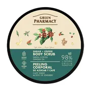Green Pharmacy, peeling cukrowo-kawowy do ciała, zielona kawa i olejek imbirowy, 200 ml