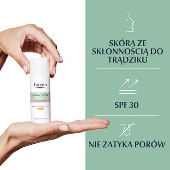 Eucerin DermoPure, krem-fluid, ochronny do skóry skłonnej do trądziku, SPF 30, 50 ml