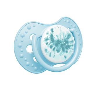 Canpol Lovi, smoczek uspokajający silikonowy dynamiczny, 0-3 m Tie Dye Blue, 2 szt.