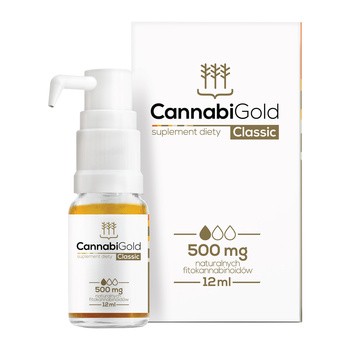 CannabiGold Classic 500 mg, krople, 12 ml