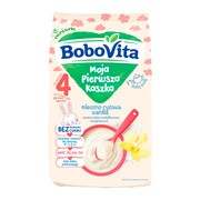 BoboVita Moja Pierwsza Kaszka, mleczno-ryżowa, wanilia, bez dodatku cukru, 4 m+, 230 g