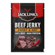 Jack Link’s Beef Jerky, sweet & hot, suszona i wędzona wołowina w kawałkach, 60 g