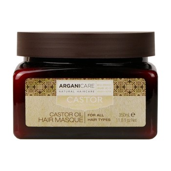 Arganicare Castor, maska do włosów z olejem arganowym i rycynowym, 350 ml