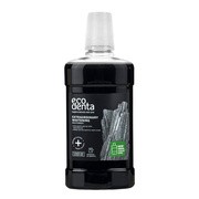 Ecodenta, czarny wybielający płyn do płukania ust z węglem drzewnym, 500 ml