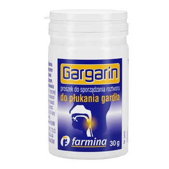 Gargarin, proszek do sporządzenia płynu do płukania gardła, 30 g