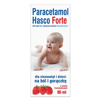 Paracetamol  Hasco Forte, 240 mg/5 ml, zawisina doustna, 85 ml