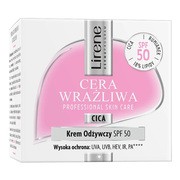 Lirene Dermoprogram Cera Wrażliwa, krem odżywczy z SPF 50, na dzień, 50 ml