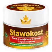 Stawokost, krem z olejkiem z konopi i żywokostem, 5% CBD, 50 ml