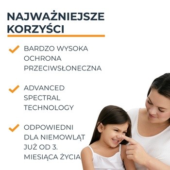 Eucerin Sensitive Protect Sun Kids SPF50+, żel-krem ochronny, 200 ml