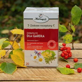 Herbatka Dla gardła, fix, saszetki, 2 g, 20 szt. (Herbapol Kraków)