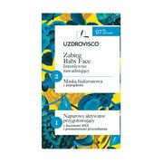 Uzdrovisco, intensywnie nawadniający zabieg Baby Face, maska hialuronowa z peptydami + kwasowy aktywator, 8 ml