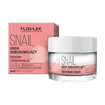 Flos-Lek Snail, krem, odbudowujący, na dzień/noc, 50ml