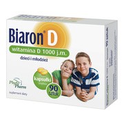 Biaron Witamina D 1000 j.m., kapsułki miękkie, 90 szt.