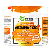 EkaMedica, Witamina C CBC, smak pomarańczowy, proszek, 250 g