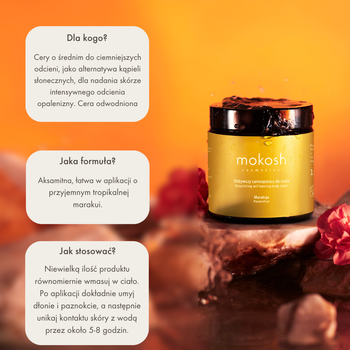 Mokosh, odżywczy samoopalacz do ciała Marakuja, krem, 120 ml