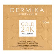 Dermika Luxury Gold, luksusowy krem stymulator młodości 55+, 50 ml