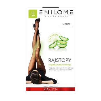 Enilome Healthy Beauty Aloe, rajstopy półmatowe, kolor Nero, rozmiar M, 15 DEN