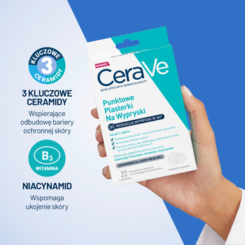 CeraVe, punktowe plasterki na wypryski, 22 szt.