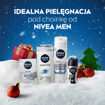 Zestaw Nivea Men, Sensitive Recovery, pianka do golenia, 200 ml + balsam po goleniu, 100 ml + antyperspirant, 50 ml + żel pod prysznic 3 W 1, 250 ml