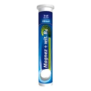 Zdrovit Magnez + Witamina B6, tabletki musujące, smak cytrynowy, 24 szt.