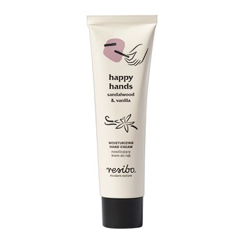 Resibo Happy Hands, nawilżający krem do rąk, drzewo sandałowe i wanilia, 50 ml