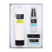 Zestaw Coxir Ultra Hyaluronic, Green Tea Clear pianka oczyszczająca, 150 ml + Ultra Hyaluronic ampułka z kwasem hialuronowym, 50 ml + krem nawilżający, 50 ml