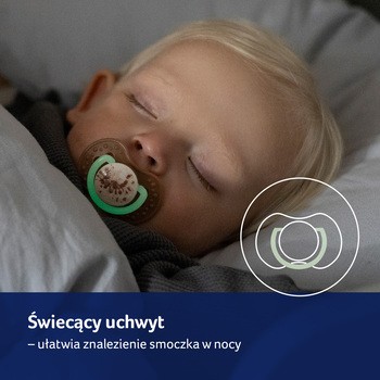 Canpol Lovi, smoczek uspokajający silikonowy dynamiczny, 3-6 m Tie Dye Blue, 2 szt.