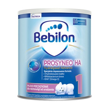 Bebilon Prosyneo HA 1, mleko początkowe dla niemowląt od urodzenia, 400 g