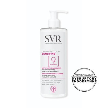 SVR Sensifine Dermo-Nettoyant, kojący żel do demakijażu oczu, ust i twarzy, 400 ml