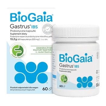 Biogaia Gastrus IBS, kapsułki, 60 szt.