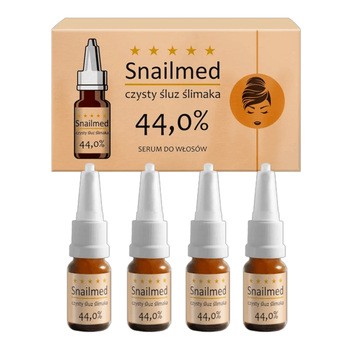 Snailmed, serum do włosów ze śluzem ślimaka, 8 ml x 4 ampułki