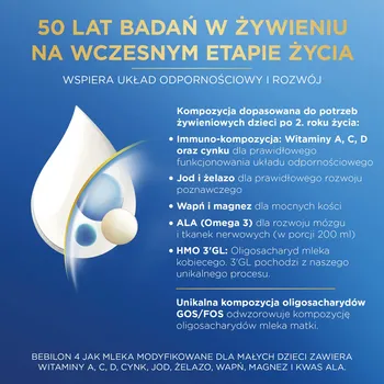 Bebilon 4 Pronutra-Advance, mleko modyfikowane w proszku, 1100 g