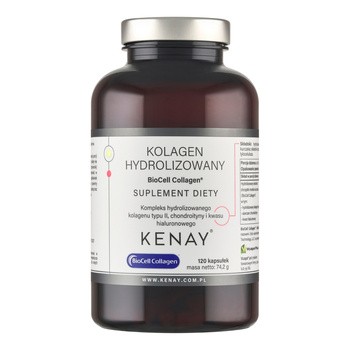 KENAY Kolagen Hydrolizowany Typu II Biocell Collagen, kapsułki,120 szt.
