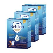 Zestaw 3 x Bebilon 3 Pronutra Advance, formuła na bazie mleka po 1. roku życia, proszek, 1000 g (2 x 500 g)